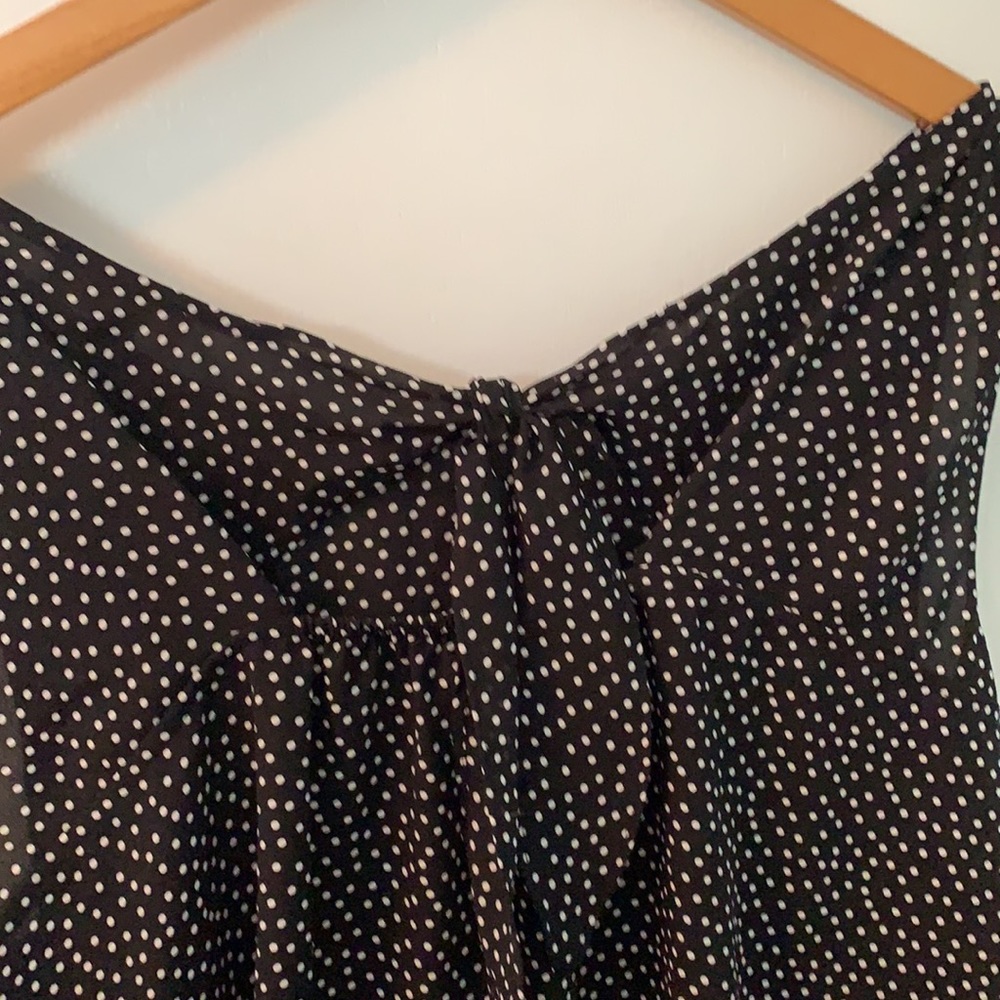 Loft Outlet black polka dot blouse - Picture 4 of 4